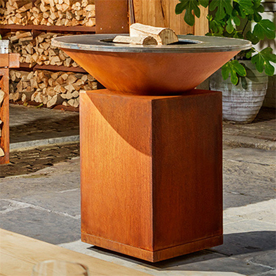 Puits en acier en acier du feu de Pit Camping 120cm Corten du feu de rond de Prerusted Corten