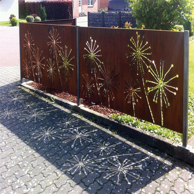 Le jardin en acier décoratif découpé de Corten examine le service d'ODM d'OEM de panneaux