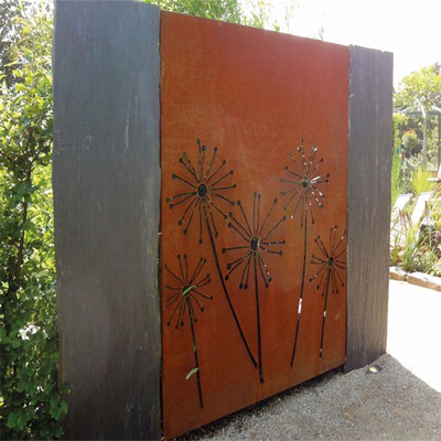Écran en acier d'intimité de Corten de hauts de rigidité en métal produits de jardin exquis