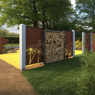 Écran en acier d'intimité de Corten de hauts de rigidité en métal produits de jardin exquis