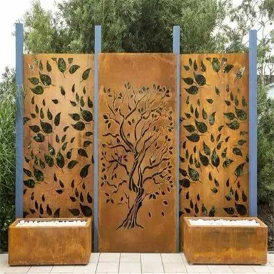 Le laser standard de produits de jardin en métal d'ASTM a coupé les panneaux en acier d'écran de Corten