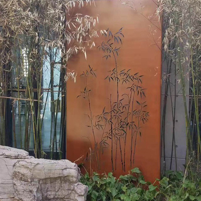 L'intimité en acier de Corten coupée par laser examine décoratif extérieur personnalisable