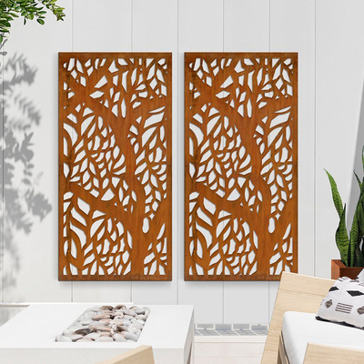Écran décoratif en acier de Corten de produits de jardin en métal de personnalisation de haute résistance