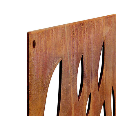 L'intimité en acier décorative de Corten de produits de jardin en métal d'art lambrisse la preuve de temps