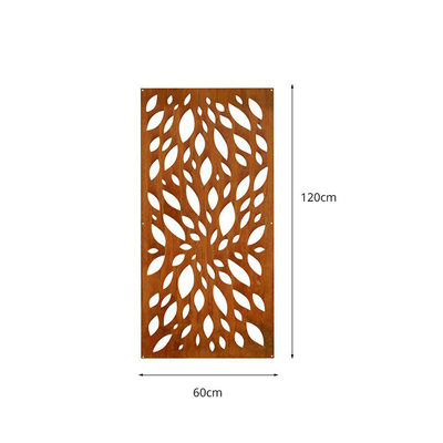 L'intimité en acier décorative de Corten de produits de jardin en métal d'art lambrisse la preuve de temps