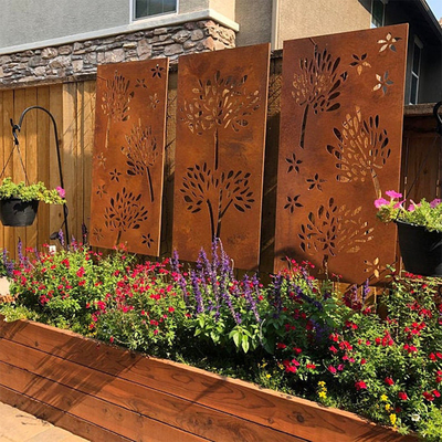 Écrans en acier rouillés par produits certifiés par GV de jardin en métal personnalisables