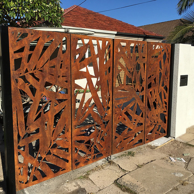 Panneaux décoratifs en acier d'intimité de Corten de jardin favorables à l'environnement