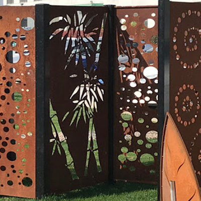 Panneaux décoratifs en acier d'intimité de Corten de jardin favorables à l'environnement