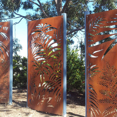 Décoration en acier d'arrière-cour d'écran d'intimité de Corten de produits de jardin en métal d'OEM