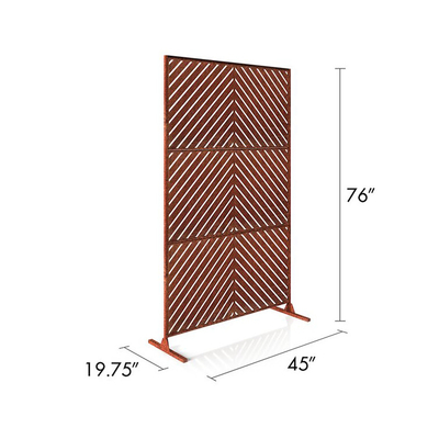 Cloison de séparation en acier personnalisable d'écran de jardin de Corten Prerusted