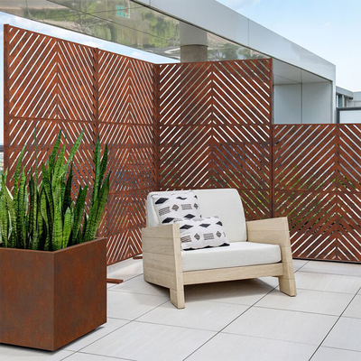 Cloison de séparation en acier personnalisable d'écran de jardin de Corten Prerusted