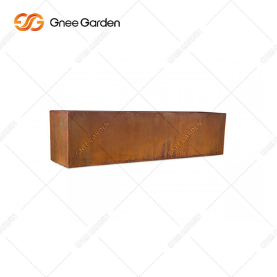 Couleurs personnalisables de jardin de Corten de planteur de la taille carrée en acier extérieure RAL de boîte
