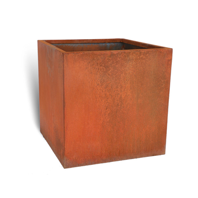 Couleurs personnalisables de jardin de Corten de planteur de la taille carrée en acier extérieure RAL de boîte