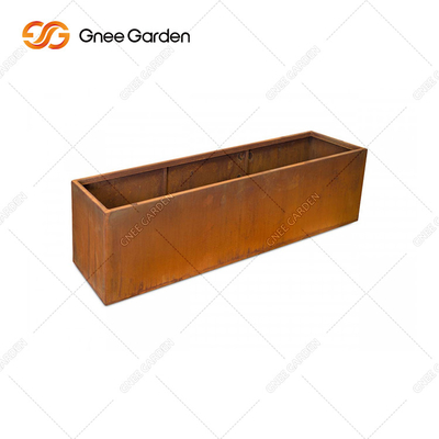 Couleurs personnalisables de jardin de Corten de planteur de la taille carrée en acier extérieure RAL de boîte
