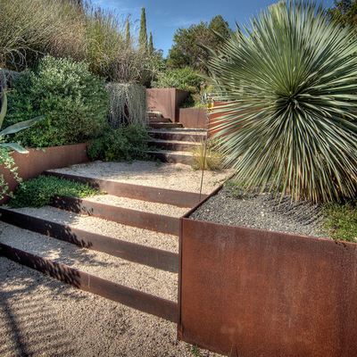 L'acier de TUV Corten a soulevé la coutume du lit 65l*65w*30h cm de jardin peinte