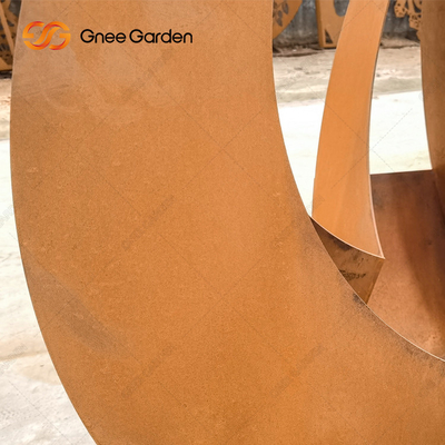 Planteurs en acier personnalisables de Corten de planteur de Rusty Red Modern Outdoor Metal