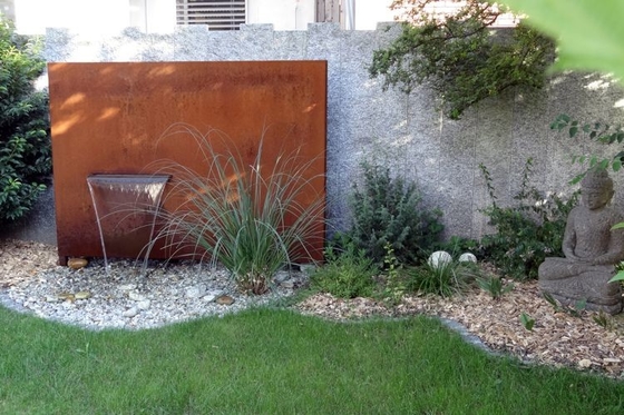 l'anti jardin en métal de corrosion de 1800mm ornemente la cuvette en acier de l'eau de Corten