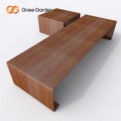 acier en acier extérieur de Corten de banc de mobilier métallique extérieur d'épaisseur de 1.5mm