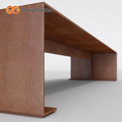 acier en acier extérieur de Corten de banc de mobilier métallique extérieur d'épaisseur de 1.5mm