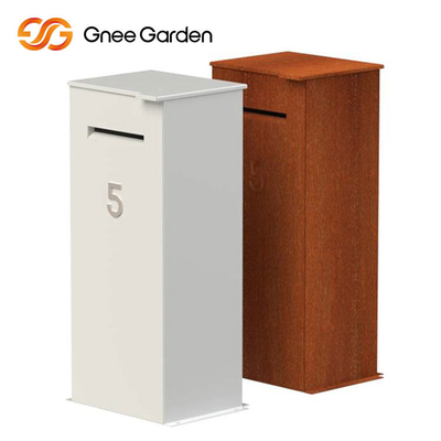 Fonction multi rouillée en acier de mobilier métallique de Corten de colis de boîte en acier extérieure de baisse