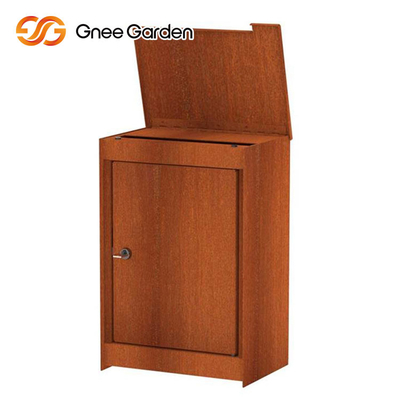 Boîte aux lettres en acier adaptée aux besoins du client de verticale extérieure en acier de mobilier métallique de Corten
