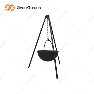BBQ Fire Bowl Corten Steel avec anneau de gril Camping en plein air