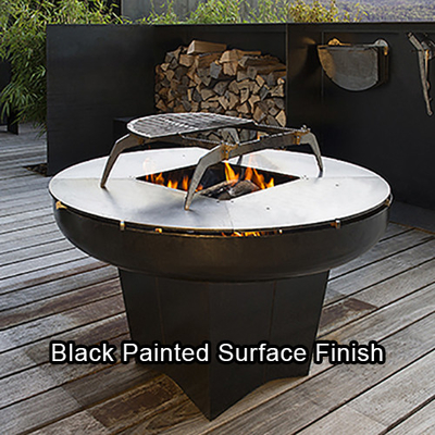 Acier de Corten de Tableau de gril de foyer de BBQ de patio extérieur pré rouillé