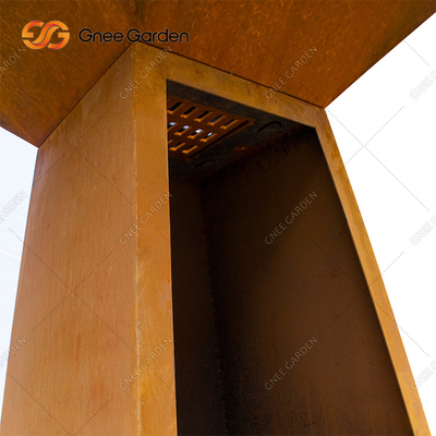 Personnalisez le barbecue extérieur de foyer de gril de table de cuisson en acier Corten