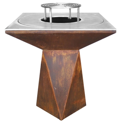 Foyer en acier pré rouillé de Corten pour la cuisson extérieure de BBQ