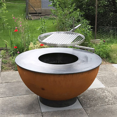 Le barbecue extérieur durable de cuisine grille le feu en acier Pit Grill de barbecue de Corten
