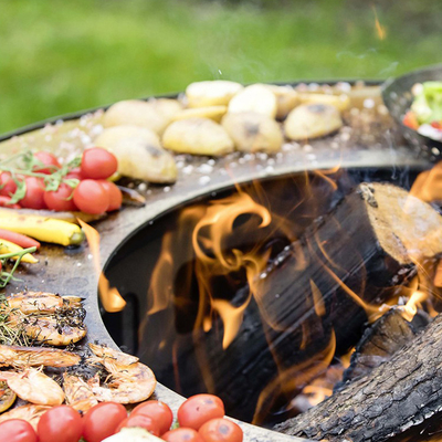 Le barbecue extérieur durable de cuisine grille le feu en acier Pit Grill de barbecue de Corten