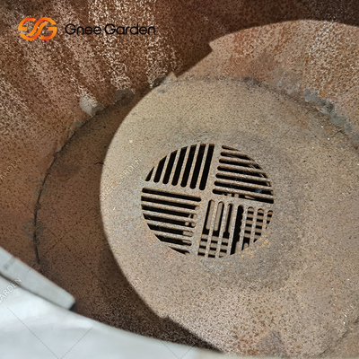 Le BARBECUE de Rusty Color Outdoor grille le fumeur de charbon de bois avec le plat à cuire du diamètre 100cm de rond