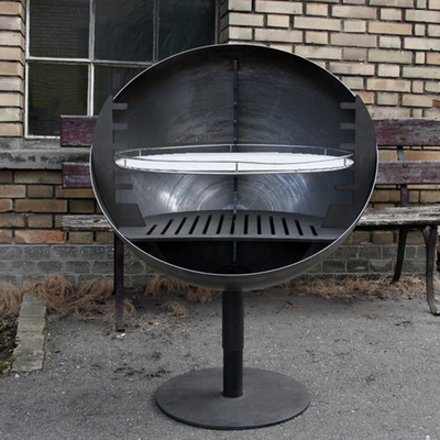 Taille ajustable protégeant du vent de Pit Grill 110cm du feu de jardin de Gnee pour le barbecue