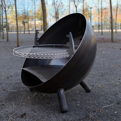 La grande cuisson extérieure grille le gril en acier de BARBECUE de Pit Fire Bowl du feu de Corten