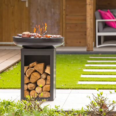 Cheminée en acier d'arrière-cour de gril de barbecue de maison de charbon de bois de Corten