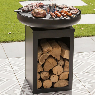 Cheminée en acier d'arrière-cour de gril de barbecue de maison de charbon de bois de Corten