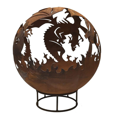 Épaisseur distinctive du foyer 5mm de foyer de chauffage en métal rouillé en acier de Corten