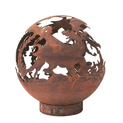 Épaisseur distinctive du foyer 5mm de foyer de chauffage en métal rouillé en acier de Corten