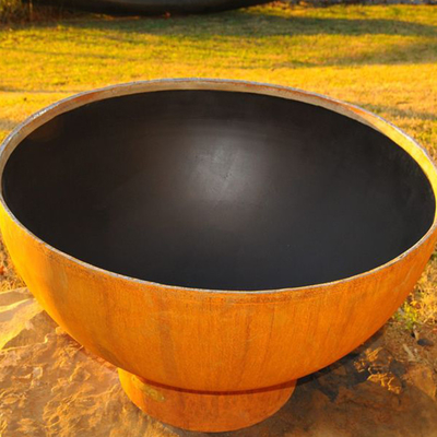 Le feu rond en acier brûlant en bois Pit For Outdoor Camping de Corten