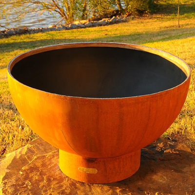 Le feu rond en acier brûlant en bois Pit For Outdoor Camping de Corten
