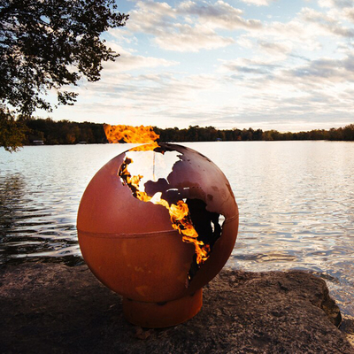 Le feu en acier fait main Pit Balls Custom Design Fire Pit Balls de Corten
