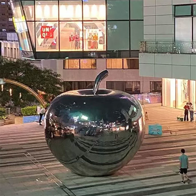 Le jardin 3.5m Apple de Gnee a formé l'illustration d'acier inoxydable pour la décoration de plaza