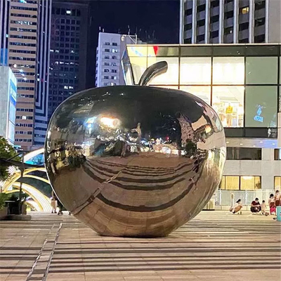 Le jardin 3.5m Apple de Gnee a formé l'illustration d'acier inoxydable pour la décoration de plaza