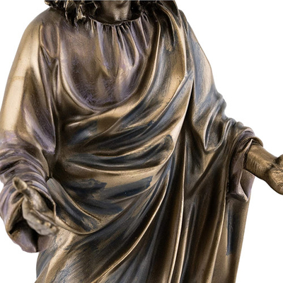 norme en bronze méditante religieuse de 175cm Jesus Statue ISO9001