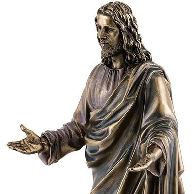 norme en bronze méditante religieuse de 175cm Jesus Statue ISO9001