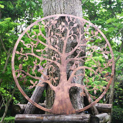 Arbre en bronze de 61,5 cm de mur Art For Home de jardin en métal de vie