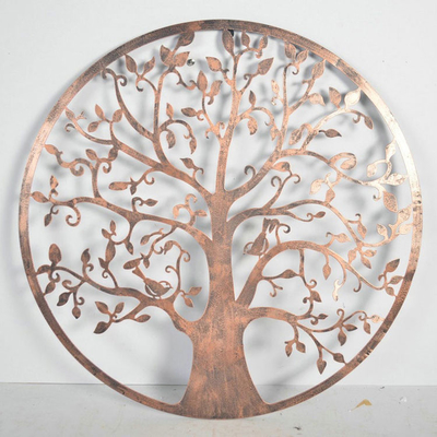 Arbre en bronze de 61,5 cm de mur Art For Home de jardin en métal de vie