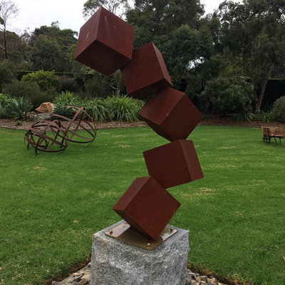 Sculpture en acier extérieure grand Rusty Metal Statues For Gardens en Corten