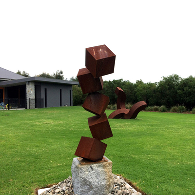 Sculpture en acier extérieure grand Rusty Metal Statues For Gardens en Corten