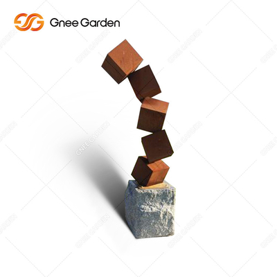 jardin rustique abstrait en métal d'épaisseur de 3mm le grand sculpte l'acier de Corten
